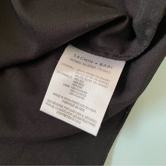 Sachin + Babi Baby Blue Diagonal Trim Y2K Mini A-Line Sleeveless Dress Size 2 - Picture 7 of 11